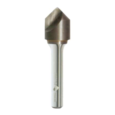 90° Single Flute Countersink Uncoated,1/4